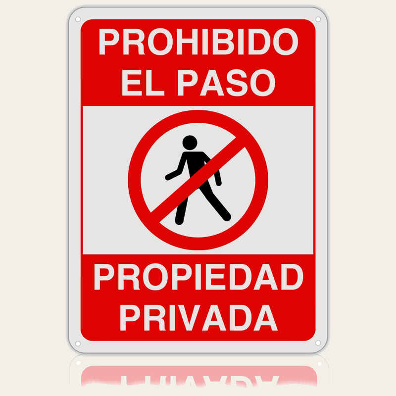 Carteles Prohibido Pasar