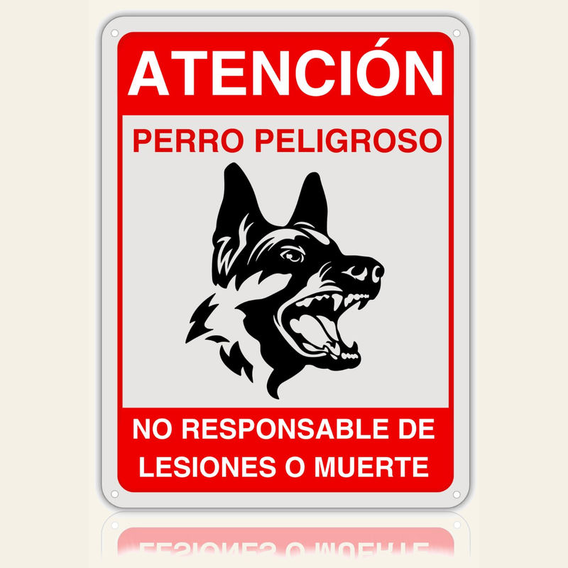 Señales Perro Peligroso
