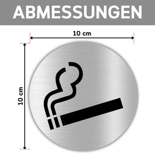 LEIASA | Selbstklebendes „Rauchen erlaubt“-Schild - Dicke 0,6 mm - Dur