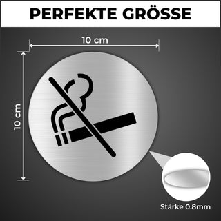 LEIASA | Selbstklebendes „Rauchverbot“-Schild - Dicke 0,6 mm - Durchme