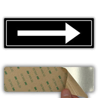 LEIASA | Acrylschild Pfeil - 7,5 x 23 cm - Stärke 2 mm - Acryl - Selbstklebend - Richtungspfeil - Wegweiser - (Pfeil)