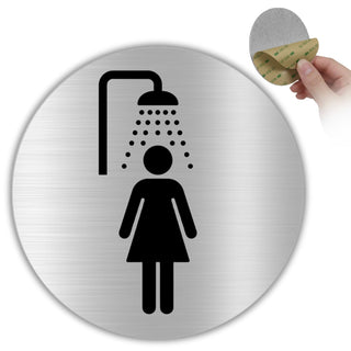 LEIASA | Panneau Douche Femmes - Ø 10 cm - Aluminium - Vestiaire des D