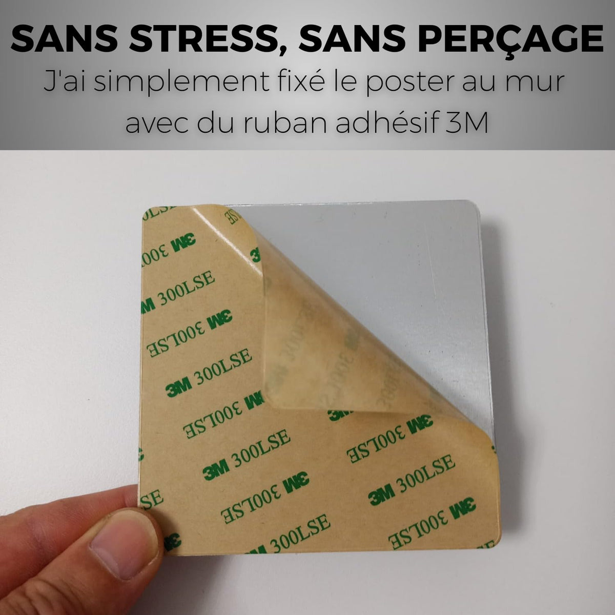 LEIASA | Numéro Autocollant Maison - 10x10 cm - Aluminium - N° 3 - Num