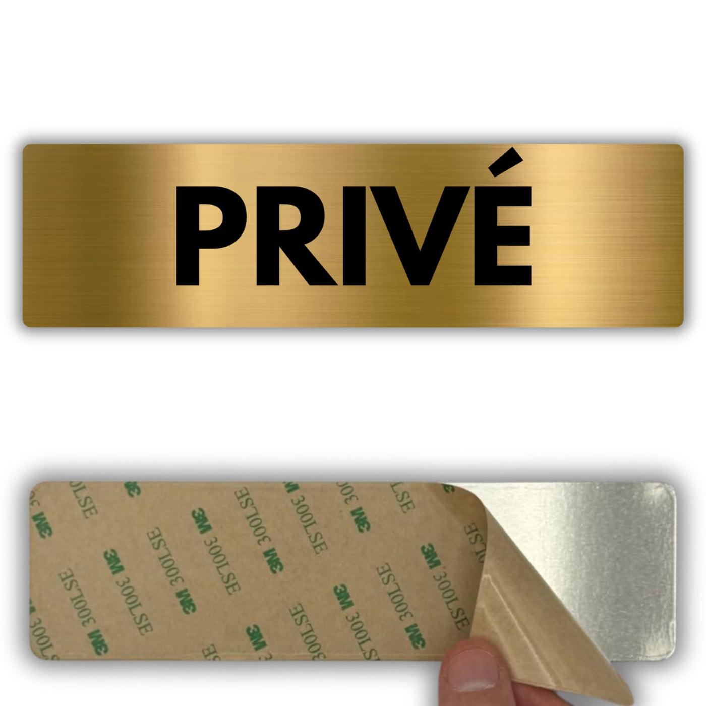 LEIASA | Panneau Privé - 5x18 cm - Aluminium - Zone Privée Accès Restr