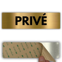 LEIASA | Panneau Privé - 5x18 cm - Aluminium - Épaisseur 0,8 mm - Résistant aux intempéries - Impression UV