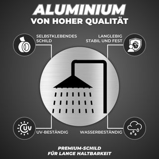 LEIASA | Selbstklebendes Duschschild - Dicke 0,6 mm - Durchmesser Ø 10