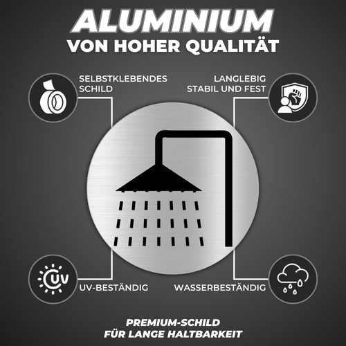 LEIASA | Selbstklebendes Duschschild - Dicke 0,6 mm - Durchmesser Ø 10