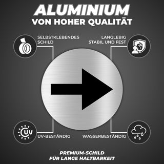 LEIASA | Selbstklebendes Pfeilschild - Dicke 0,6 mm - Durchmesser Ø 10