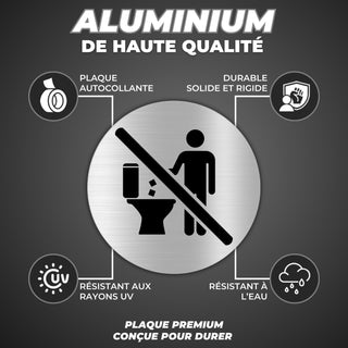 LEIASA | Panneau Adhésif Ne Pas Jeter - Diamètre Ø 100 mm - Épaisseur 