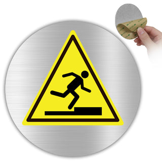LEIASA | Panneau Prudence Marche - Ø 100 mm - Aluminium - Danger Plain