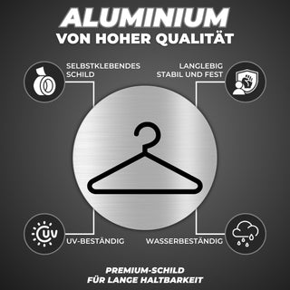 LEIASA | Selbstklebendes Umkleideschild - Dicke 0,6 mm - Durchmesser Ø