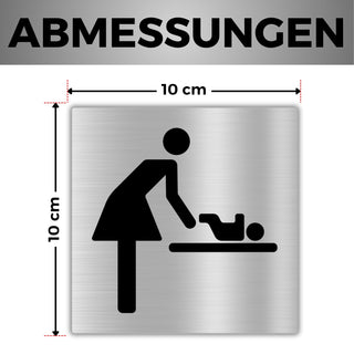 LEIASA | Selbstklebendes Mama und Baby Schild - 10x10 cm - 0,8 mm Dick
