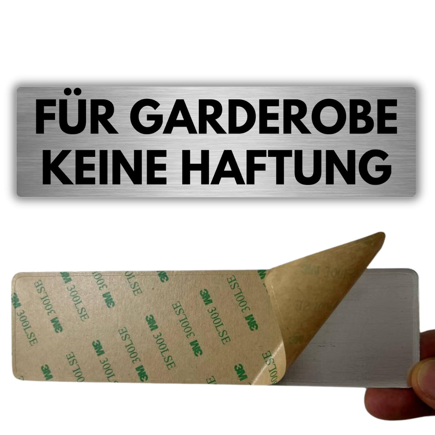 LEIASA | Selbstklebendes Schild Keine Haftung in der Umkleide - 5x18 c