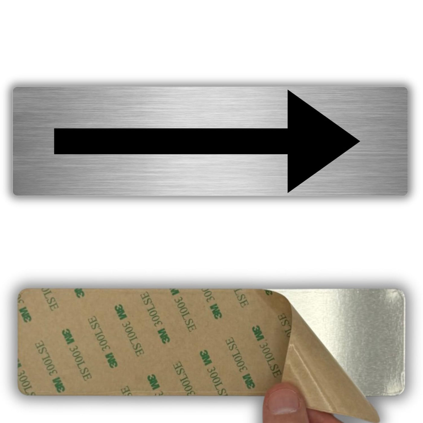 LEIASA | Schild Pfeil - 5 x 18 cm - Stärke 0,8 mm - Aluminium - Selbst