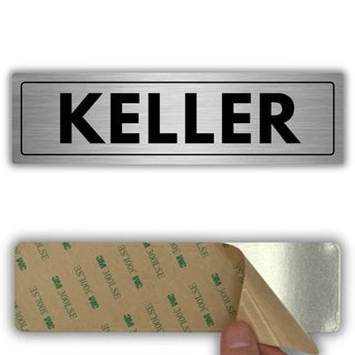 LEIASA | Schild Keller - 5 x 18 cm - Stärke 0,8 mm - Aluminium - Selbs