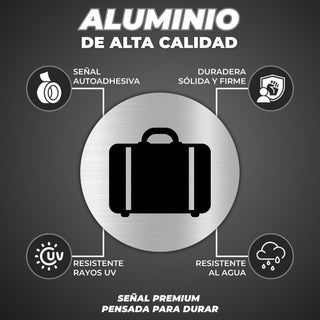 LEIASA | Panneau Bagagerie - Ø 100 mm - Aluminium - Consigne des Valis