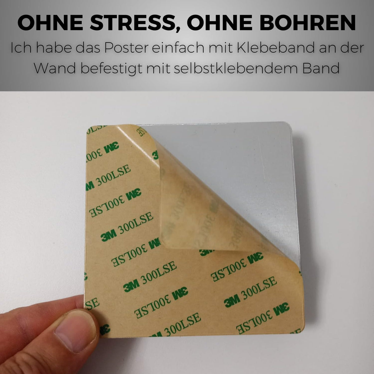 LEIASA | Selbstklebende Hausnummer - 10x10 cm - Aluminium - Nr. 0 - Wo