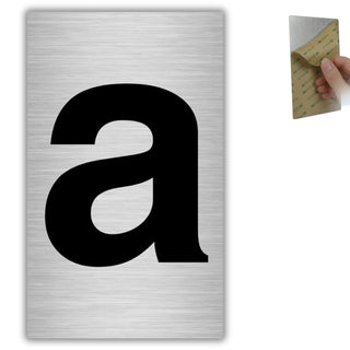 LEIASA | Hausnummer - 4x6,5 cm - Aluminium - Ziffernschild Eingangstür