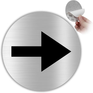 LEIASA | Selbstklebendes Pfeilschild - Dicke 0,6 mm - Durchmesser Ø 10