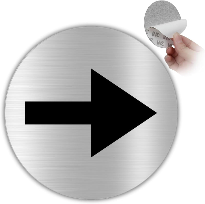 LEIASA | Selbstklebendes Pfeilschild - Dicke 0,6 mm - Durchmesser Ø 10