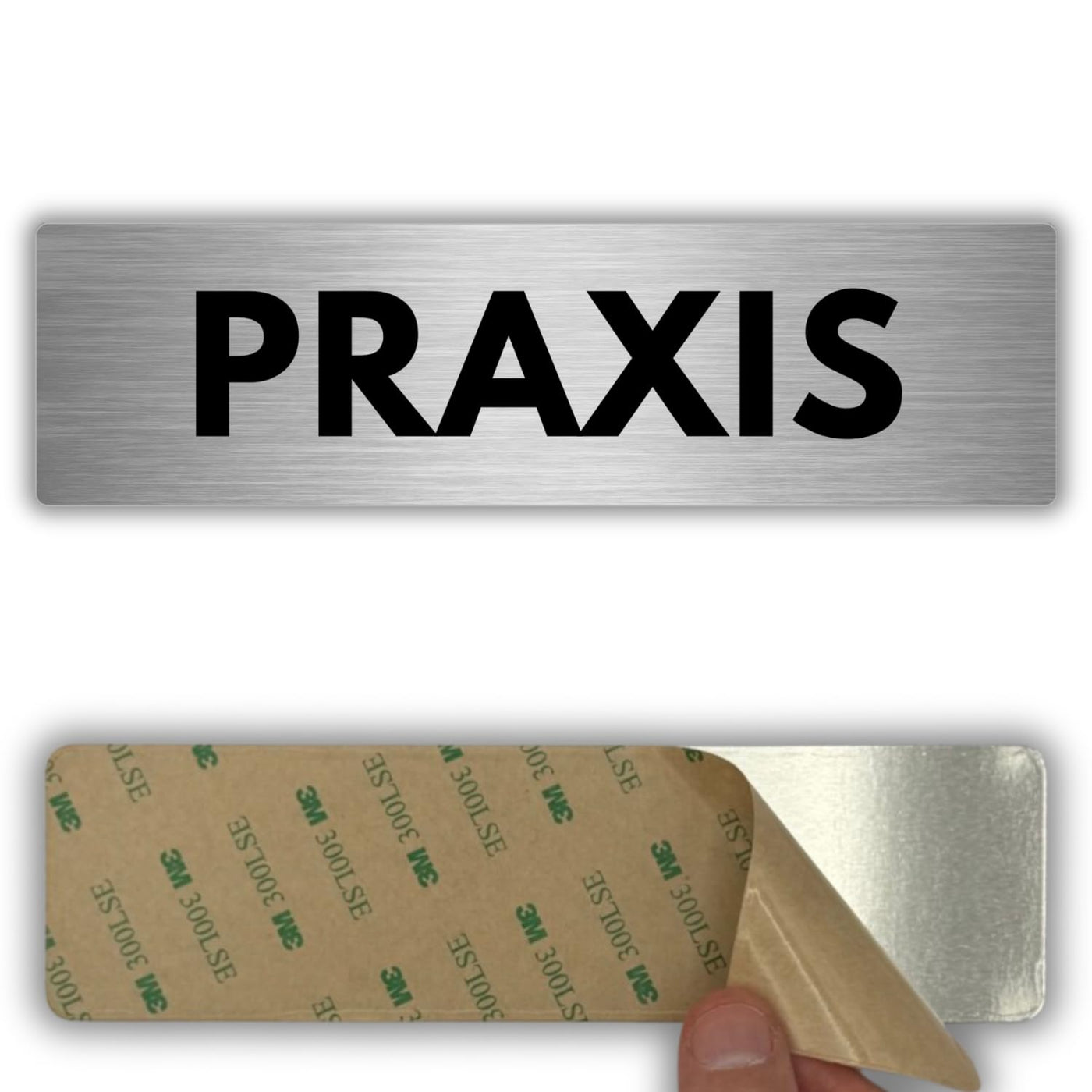 LEIASA | Schild Praxis - 5x18 cm - Aluminium - Türschild Arztpraxis - 
