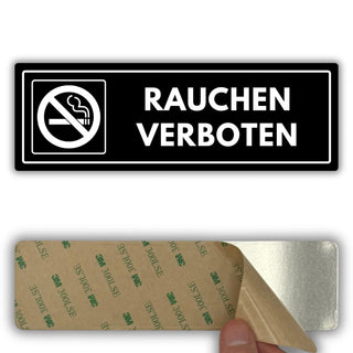 LEIASA | Acrylschild Rauchen verboten - 7,5 x 23 cm - Stärke 2 mm - Ac