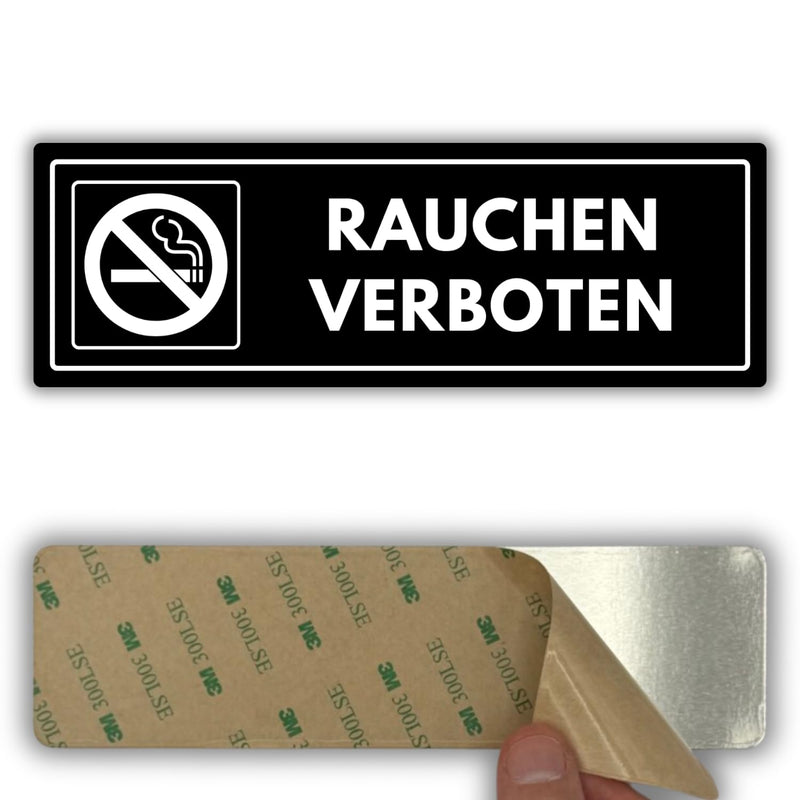 LEIASA | Acrylschild Rauchen verboten - 7,5 x 23 cm - Stärke 2 mm - Ac