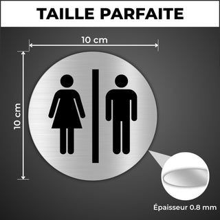 LEIASA | Panneau Adhésif WC Femme & Homme - Épaisseur 0,6 mm - Diamètr