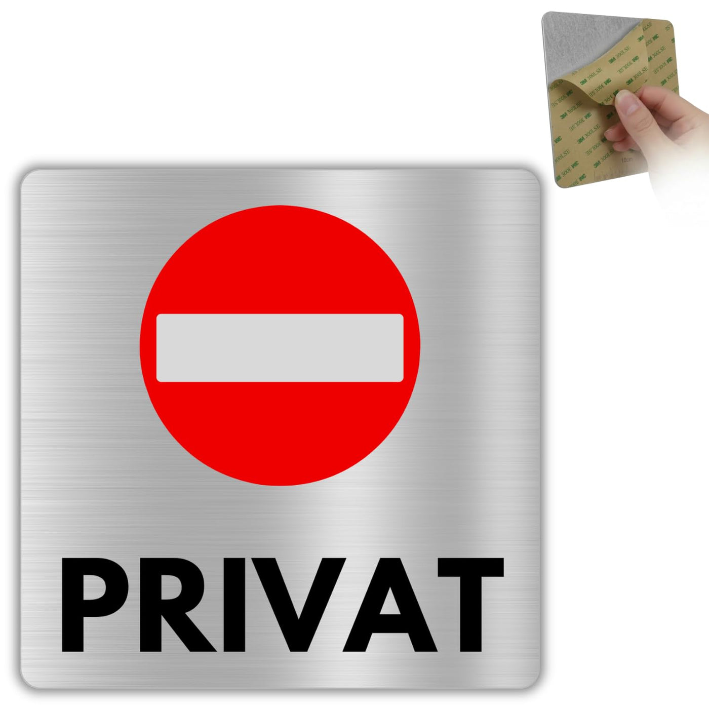 LEIASA | Schild Privat - 12x12 cm - Aluminium - Privatbereich - Privat