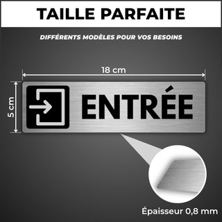 LEIASA | Panneau Adhésif Entrée - 5x18 cm - Épaisseur 0,8 mm - Panneau