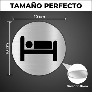 LEIASA | Panneau Chambre à Coucher - Ø 10 cm - Aluminium - Repos et So
