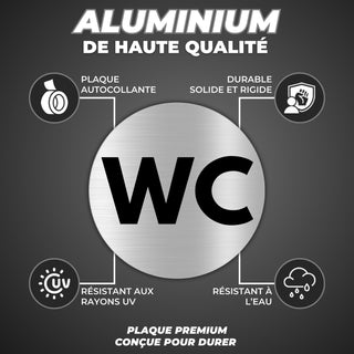 LEIASA | Panneau Adhésif WC - Diamètre Ø 100 mm - Épaisseur 0,8 mm - A