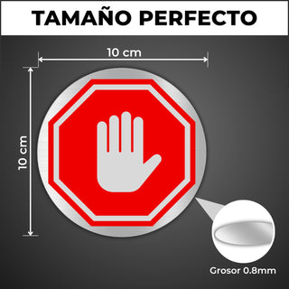 Warnschild Kein Durchgang rund Ø 10 cm | LEIASA