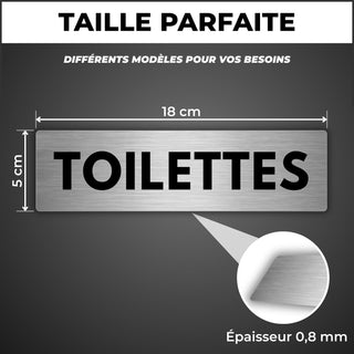 LEIASA | Panneau Adhésif Toilettes Hommes - 5x18 cm - Épaisseur 0,8 mm