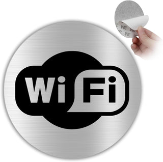 LEIASA | Selbstklebendes WiFi-Schild - Dicke 0,6 mm - Durchmesser Ø 10