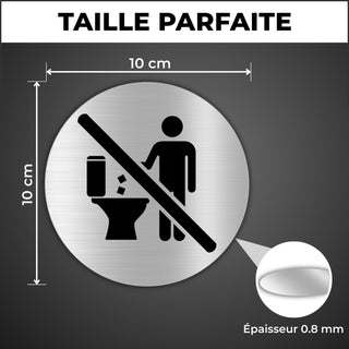 LEIASA | Panneau Adhésif Ne Pas Jeter - Diamètre Ø 100 mm - Épaisseur 