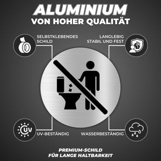 LEIASA | Selbstklebendes „Nicht werfen“-Schild - Dicke 0,6 mm - Durchm