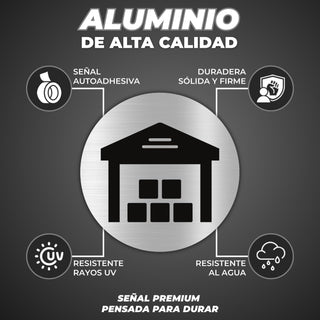 Türschild Lager rund Aluminium Ø 10 cm | LEIASA