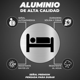 LEIASA | Panneau Chambre à Coucher - Ø 10 cm - Aluminium - Repos et So