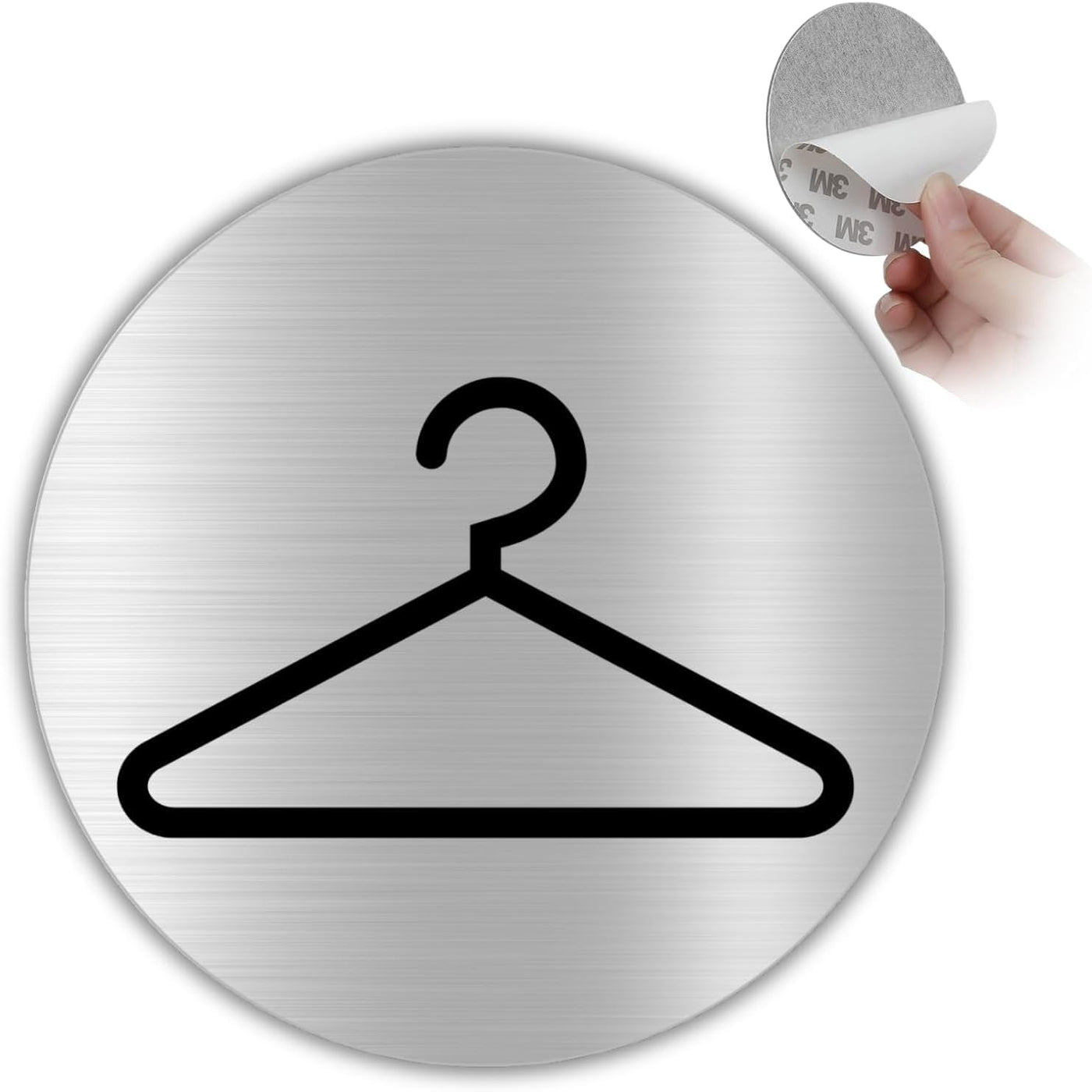 LEIASA | Selbstklebendes Umkleideschild - Dicke 0,6 mm - Durchmesser Ø