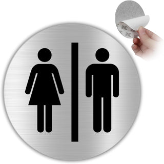 LEIASA | Selbstklebendes WC-Schilder für Frauen & Männer - Dicke 0,6 m
