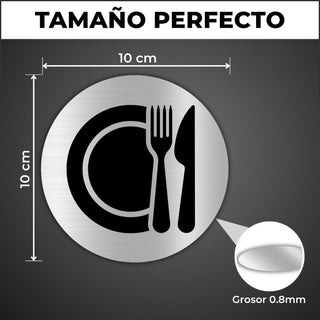 LEIASA | Panneau Salle à Manger - Ø 100 mm - Aluminium - Coin Repas Co