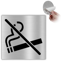 LEIASA | Schild Rauchen Verboten - 10x10 cm - Aluminium - Hinweisschild Rauchverbot - Türschild Nicht Rauchen - Verbotsschild Rauchfreie - Beschilderung Rauchverbot - Dicke 0,8 mm - (Nicht Rauchen)