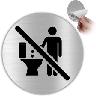 LEIASA | Selbstklebendes „Nicht werfen“-Schild - Dicke 0,6 mm - Durchm