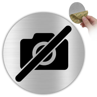 LEIASA | Aufkleber Fotografieren Verboten Schild - Stärke 0,8 mm - Dur