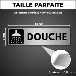 LEIASA | Plaque Douche - 5x18 cm - Épaisseur 0,8 mm - Aluminium - Pann