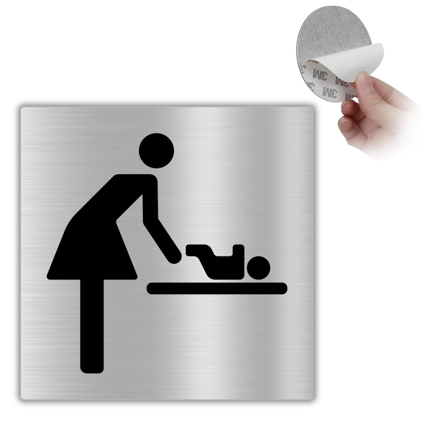 LEIASA | Selbstklebendes Mama und Baby Schild - 10x10 cm - 0,8 mm Dick