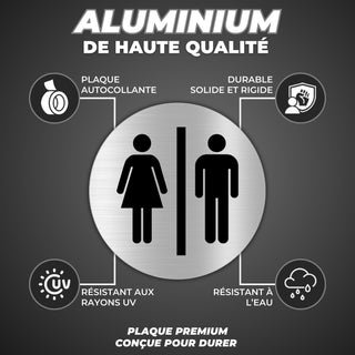 LEIASA | Panneau Adhésif WC Femme & Homme - Épaisseur 0,6 mm - Diamètr