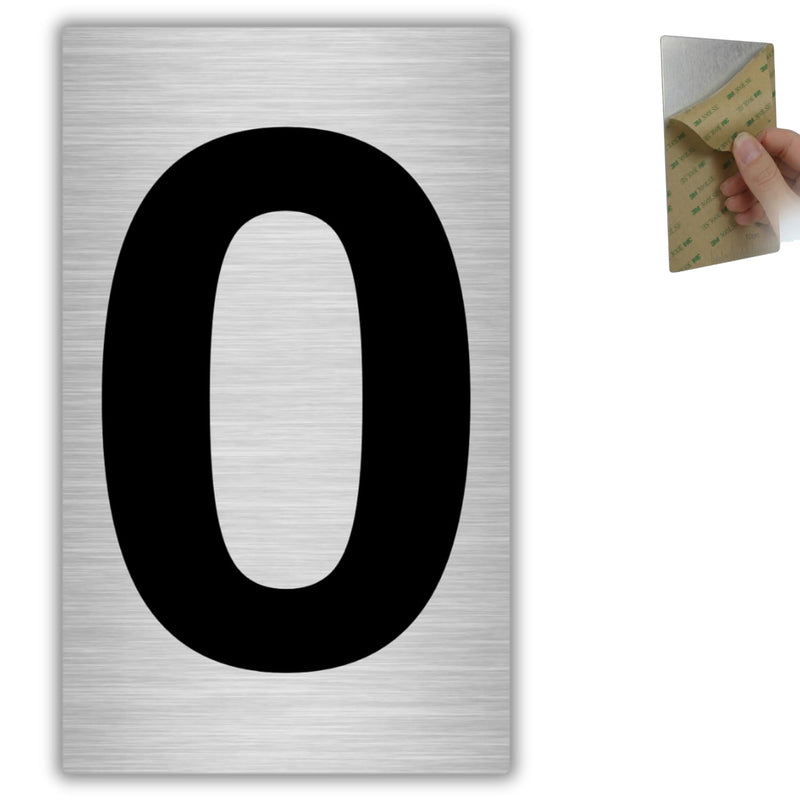LEIASA | Hausnummer - 4x6,5 cm - Aluminium - Ziffernschild Eingangstür