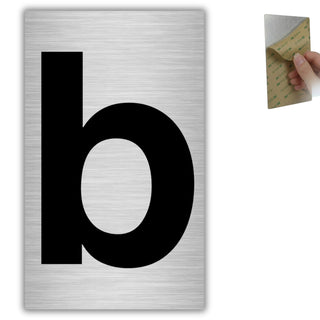 LEIASA | Hausnummer - 4x6,5 cm - Aluminium - Ziffernschild Eingangstür